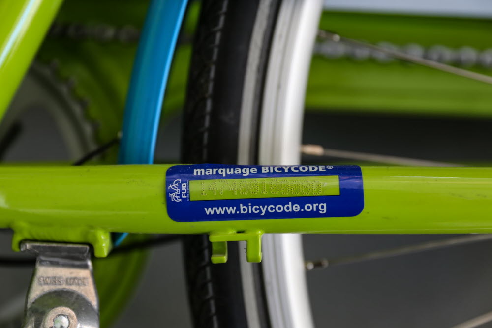 marquage vélo Bicycode